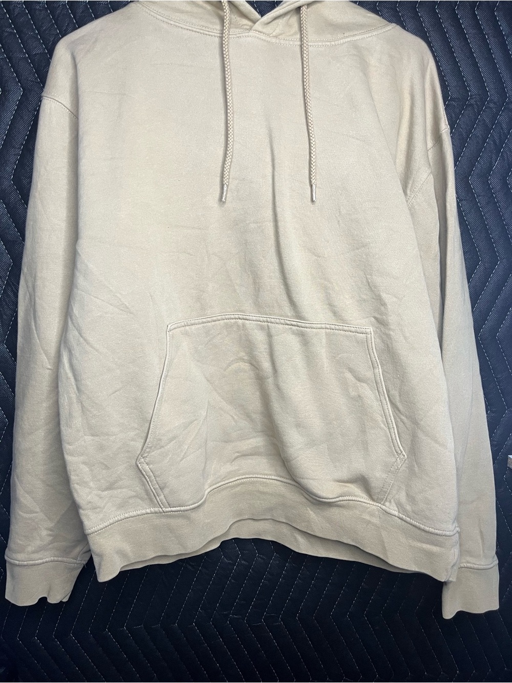 Fashion Nova Cream Oversized Pullover Hoodie